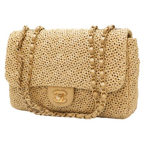 sac chanel paille